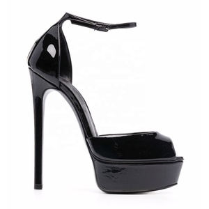 Custom Colors Large Size 46 Women's Party Stiletto Shoes Thin High Heel Platform Peep Toe Sandals Club Ladies <b>Pumps</b> - Product Image 6