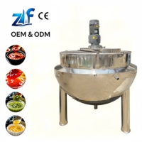 Marmite de cuisson professionnelle double paroi en acier inoxydable pour restaurant / Machine à soupe