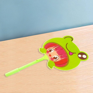 Stylo en forme d'éventail - Cadeau promotionnel pour les activités marketing sur le terrain ; Papeterie créative ; Stylo à bille mignon à motif de dessin animé pour - Product Image 4