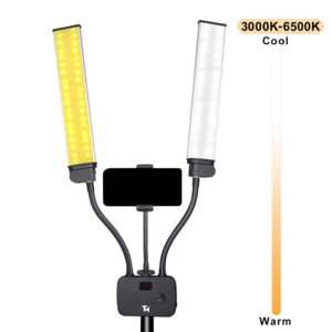 Luz LED para Tatuajes con Trípode de Doble Brazo para Estudios de Tatuadores - Product Image 4
