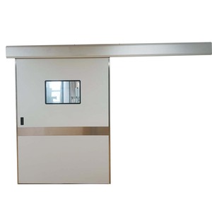 Système d'automatisation de <span class=keywords><strong>porte</strong></span> <span class=keywords><strong>en</strong></span> acier inoxydable de <span class=keywords><strong>porte</strong></span> <span class=keywords><strong>coulissante</strong></span> hermétique de panneau de Vision d'oscillation simple automatique professionnel pour des ateliers - Product Image 2