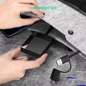 2 in 1 USB tip C OTG USB kart okuyucu USB 3.0 Hub adaptörü çin'de yapılan - Product Image 6