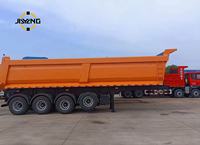 Semirremolque Volquete para Tractor, Remolque Volquete de 45 Metros Cúbicos, Remolques Volquetes Industriales Henan Camp