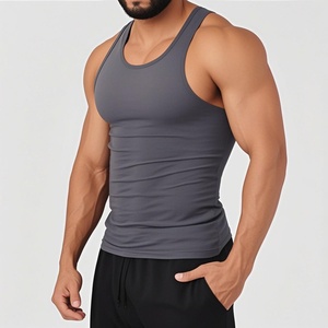 Débardeur en coton pour homme, logo personnalisé, vente en gros, tricoté, musculation, vêtements de sport, respirant, décontracté, débardeur - Product Image 5