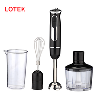Mixeur Plongeant Électrique 4-en-1 SKD Disponible, 700W, 8 Vitesses, pour Usage Domestique, Soupes et Aliments pour Bébé