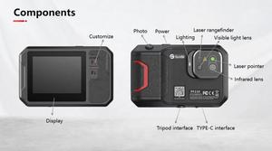 กล้องถ่ายภาพความร้อนขนาดพกพา New Sensmart PF210 พร้อมจอแสดงผลอินฟราเรด 256x192 จุด  หน้าจอสัมผัส LCD 3.5 นิ้ว ระยะตรวจจับ 12 เมตร ความถี่ 25Hz/9Hz รุ่น PF210 PF - Product Image 2