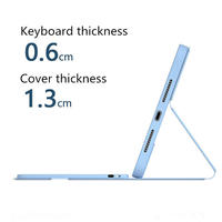 Étui Clavier avec Pavé Tactile et Bluetooth pour iPad Air Pro Mini Multi-modèles Housse de Protection Intelligente avec Support pour Crayon