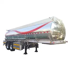 Supplier 24000 liters 2 axles aluminium diesel tank Saudi Arabia aluminum fuel tank semi trailer