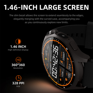 Smartwatch HW18 Pro+ con Torcia, Schermo Rotondo Full Touch da <span class=keywords><strong>1</strong></span>,46 Pollici, Risposta ai Messaggi Vocali, Impermeabile IP67, NFC, Chat GPT per Uomini e Donne - Product Image 2
