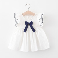 Nouvelle Robe d'été sans manches en coton à imprimé mignon pour filles, prix OEM imbattable, pour le marché européen et les boutiques en ligne chinoises.