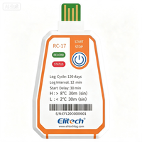 Elitech USB PDF Data Logger Recorder Sekali Pakai, Tahan Hingga 120 Hari Transportasi RC-17