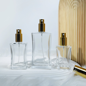 Hot Sale <strong>18mm</strong> Screw <strong>Mini</strong> Perfume Glass Bottle 30ml/50ml Volume Flat/Square Eco-Friendly Recycle Frost/Screen Printing Free Box - Product Image 4