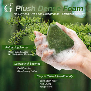 OEM ODM Marque Privée - Savon Solide au Thé Vert Usman de Fabrication Artisanale en Barre, Contrôle du Sébum, Biologique, Végétalien, Parfumé, Soin Capillaire - Product Image 4