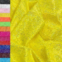 Tissu de haute qualité en polyamide et élasthanne extensible à paillettes et à motifs à carreaux métalliques pour maillots de bain, justaucorps de gymnastique, bikinis