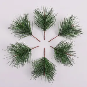 人造松枝叶，仿真PVC塑料松针叶，圣诞树装饰品节庆祝活动