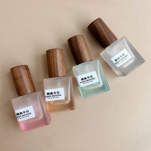 Flacon <span class=keywords><strong>de</strong></span> <span class=keywords><strong>parfum</strong></span> carré double, sous-embouteillage, verre <span class=keywords><strong>grain</strong></span> <span class=keywords><strong>de</strong></span> <span class=keywords><strong>bois</strong></span> haut <span class=keywords><strong>de</strong></span> gamme, 10 ml, <span class=keywords><strong>petit</strong></span> échantillon, flacon pulvérisateur à pression, impression dégradée sur l'écran - Product Image 1