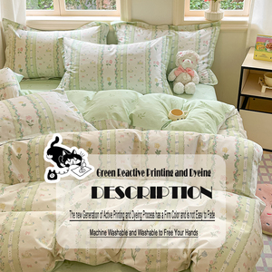 Vente en gros de draps de lit <span class=keywords><strong>Queen</strong></span> <span class=keywords><strong>Size</strong></span> personnalisés 100% coton, draps à fermeture éclair à grand motif imprimé - Product Image 5