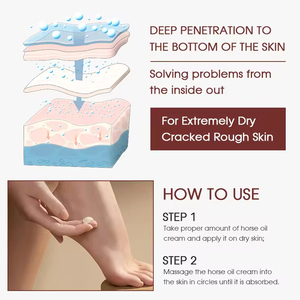 Crème Pédicure Pieds Antibactérienne Exfoliante et Hydratante, Soin Réparateur pour Talons Fissurés, Soin Ciblée des Pieds - Product Image 4
