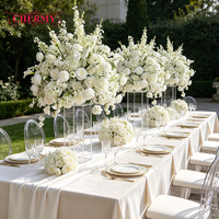 Centres de table artificiels rose et orange Dalian Chermy, grands vases pour arrangements floraux pour la décoration de mariage et de fête