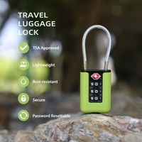 Cadenas à combinaison approuvé par la TSA, cadenas à câble à 3 chiffres, cadenas de voyage TSA pour valise à fermeture éclair