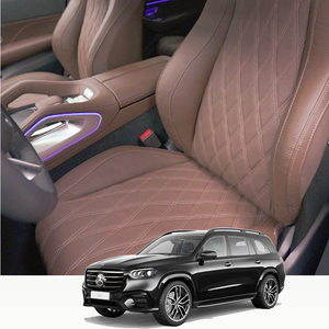 Fundas de Asiento de Cuero Completas para Auto, Repuesto para GLS450 2020 - Edición de Lujo Color Marrón Cacao, para Todas las Estaciones - Product Image 3