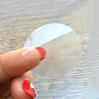 Maßgefertigte PVC Transparente Klare Etiketten Gold/Silber Foliert Wasserdicht Umweltfreundlich Glänzende Oberfläche Gestanzte Selbstklebende Aufkleber