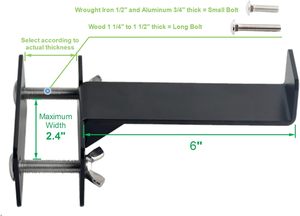 Versión mejorada Maceta Caja Soportes para colgar al aire libre barandilla soporte fijo para maceta - Product Image 2