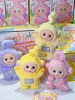 Officiel et authentique pour MART Teletubbies Série Vibrancy Figurines en PVC colorées en peluche, boîte mystère de 8 pièces, poupées super mignonnes, cadeau