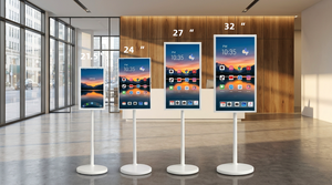 CINTOE Téléviseur intelligent portable sans fil 21,5/24/27/32 <span class=keywords><strong>pouces</strong></span>, écran LCD intérieur anti-reflet, tactile capacitif, rechargeable, mobile, HDMI - Product Image 6