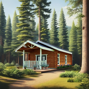 Maison en <span class=keywords><strong>bois</strong></span> préfabriquée de haute qualité au design moderne Petite villa moderne Cabane en rondins - Product Image 1