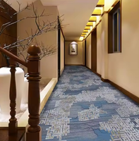 Antidérapant luxe 5 étoiles hôtel couloir Axminster couloir tapis mur à mur couleur fluorescente antiparasitaire imprimé tapis