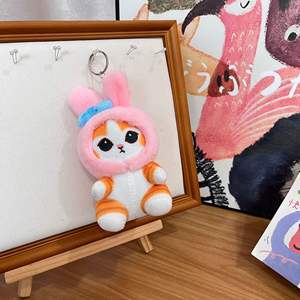 Anime Cartoon Peluche Jouets <span class=keywords><strong>Chat</strong></span> Peluche Porte-clés Jouets <span class=keywords><strong>Chat</strong></span> Peluche Porte-clés Pendentifs Peluche Porte-clés Enfants Cadeaux - Product Image 3