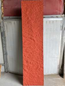 Super lusso leggero PU cultura pelle di pietra grande bordo un pannello una parete decorazione poliuretano finta pietra - Product Image 3