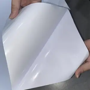 4A Free Sample Waterproof Self Adhesive PVC Film Vinyl Digital Printing Material Roll Transparent Self Adhesive Vinyl Roll