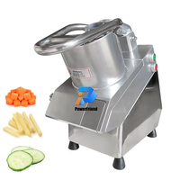 Máquina Automática para Cortar y Picar Verduras, Cortadora de Patatas, Pepinos y Zanahorias con Motor para Cortar Frutas