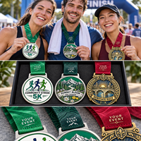 Médailles personnalisées pour marathon et course à pied, pour les courses communautaires de 5 km, les courses de trail de 10 km et les demi-marathons de 21,1 km. Fabricant de médailles OEM ODM.