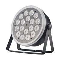 Lot de 18 projecteurs LED plats AC100-240V pour éclairage d'ambiance de scène, théâtre, diffusion en direct et studio de danse