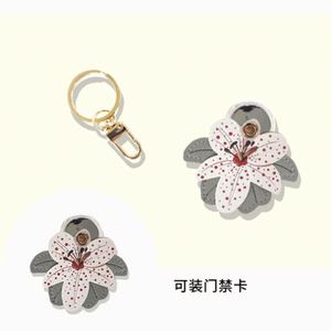 YY PU Elegant Floral Key Chains for Women Lily Flower <b>Bag</b> <b>Charm</b> & Keychain Cute Key Chain for Car Keys <b>Bag</b> <b>Charms</b> for GIfts - Product Image 2