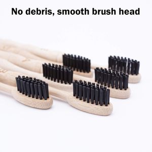 Échantillon Gratuit – Brosse à Dents Biodégradable Jetable avec Soies au Charbon, Logo Personnalisé, Manche Naturel – Vente Flash - Product Image 4