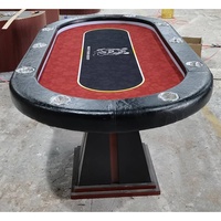 YH Personnalisé Led Lumière Texas Hold Em Table De Poker Tables De Jeu Casino Jeux De Table