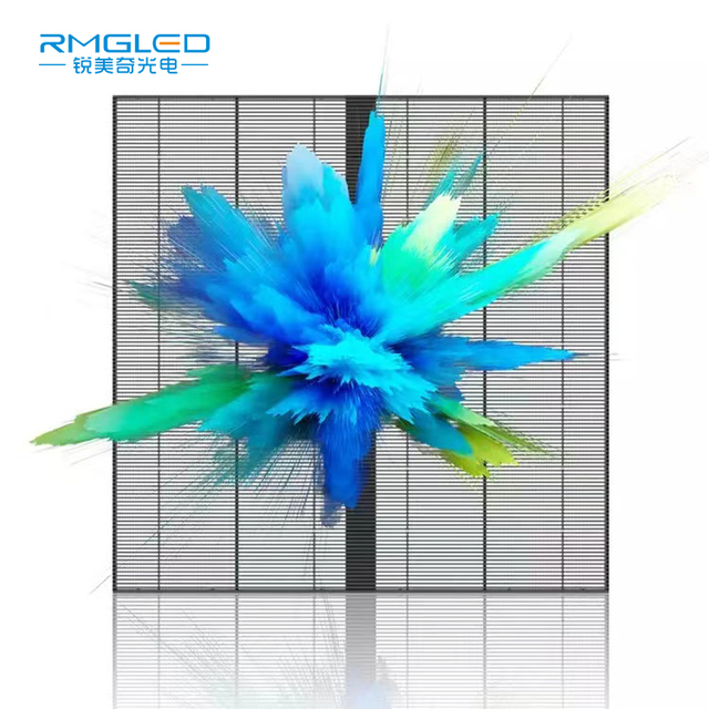 RMGLED Full Color LED Transparency Display P3.91 Waterproof Glass Window Indoor Use Transparent LED Screen