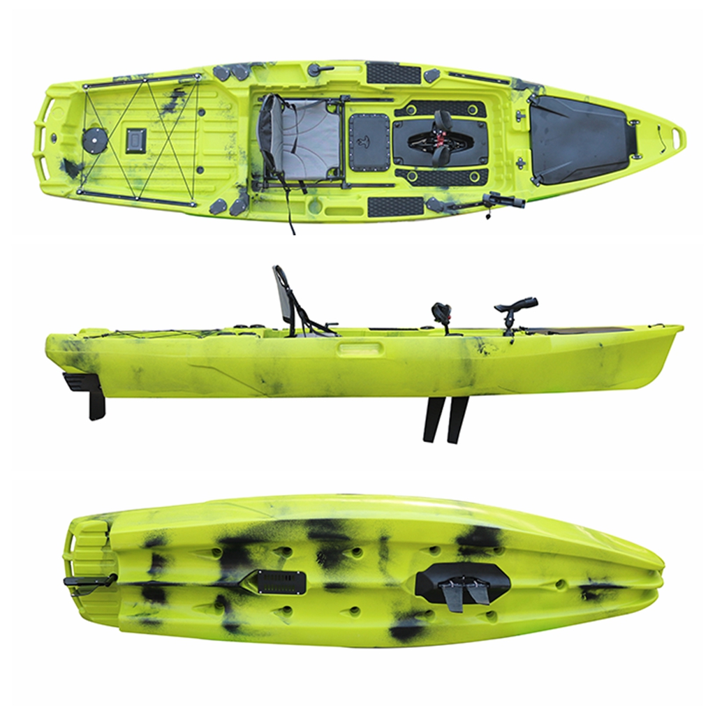 Pedale di pesca Kayak 3 sistema di guida a pedali HARMAN Canoa/kayak professionista cinese pesca elettrica produttore 13ft VK-40