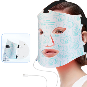 Protector <span class=keywords><strong>Facial</strong></span> Inalámbrico Plegable con Paquete de Gel Refrigerante Incorporado, Perlas de Alta Densidad, Equipo de Apoyo para un Cutis Radiante - Product Image 2