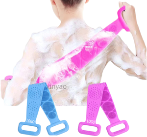 Nouvelles brosses magiques en <span class=keywords><strong>silicone</strong></span> pour le bain, serviette de spa à domicile, éponge exfoliante allongée pour le nettoyage de la peau, gommage du dos sous la douche, boule exfoliante pour éliminer la boue - Product Image 1
