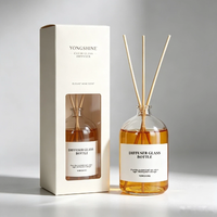 Bouteille diffuseur en verre à épaule ronde de 240 ml en stock pour projets d'emballage de parfums d'intérieur en gros