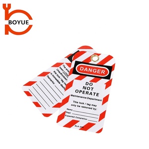 Etiqueta de Seguridad de PVC No Operable, Etiqueta de Advertencia de <span class=keywords><strong>Peligro</strong></span>, Etiqueta LOTO, Certificación CE, 75x146mm - Product Image 3