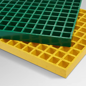 Grille moulée en plastique renforcé de fibres de verre (FRP) - Grille extérieure durable, anti-corrosion et résistante à l'eau - Product Image 1