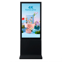 Pantalla LCD Táctil de 43 49 55 65 Pulgadas, Sin Ventilador, Disipación de Calor, Resistente al Agua IP65, Resolución 4K, Brillo de 3000nits, para Exteriores