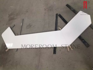 Bianco puro solido foglio di superficie curva 12 millimetri acrilico Controsoffitti lastra - Product Image 3