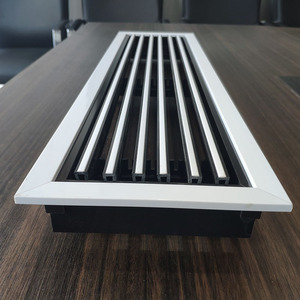 <span class=keywords><strong>Grille</strong></span> de couverture de ventilation de climatiseur, système de ventilation de climatiseur personnalisé, couleur noire et blanche réglable - Product Image 6